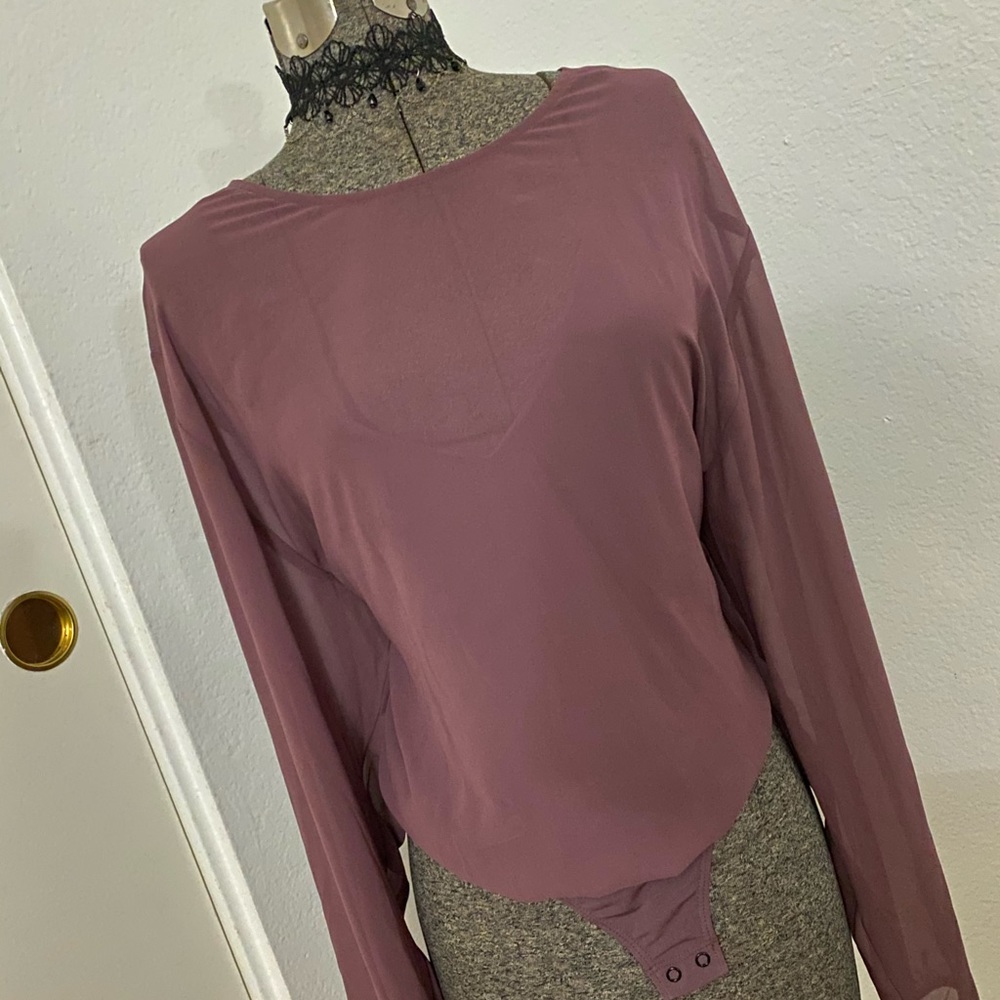 Purple Mesh Bodysuit